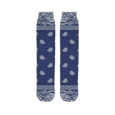 Crip Cuz Blue Bandana Crip Cuz Blue Bandana Tube Socks - Mr.SWAGBEAST
