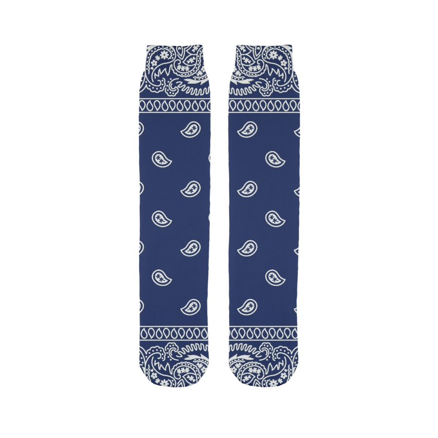 Crip Cuz Blue Bandana Crip Cuz Blue Bandana Tube Socks - Mr.SWAGBEAST