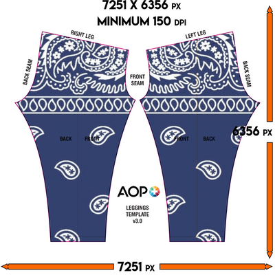 Crip Cuz Blue Bandana Leggings - Mr.SWAGBEAST