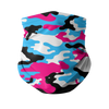 Pink Teal Black White Camo Neck Gaiter/Face Cover - Mr.SWAGBEAST