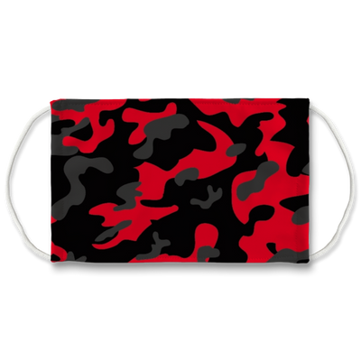 Red Black Grey Camo Face Mask - Mr.SWAGBEAST