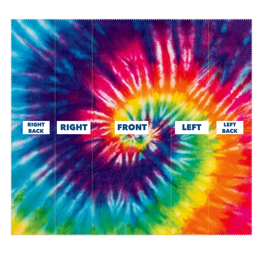 Rainbow Swirl Tie Dyed Neck Gaiter/Face Mask - Mr.SWAGBEAST