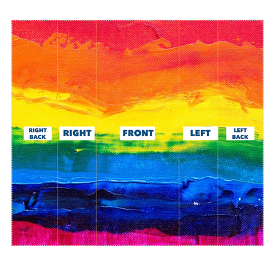 LGBT Pride Rainbow Paint Canvas Neck Gaiter - Mr.SWAGBEAST