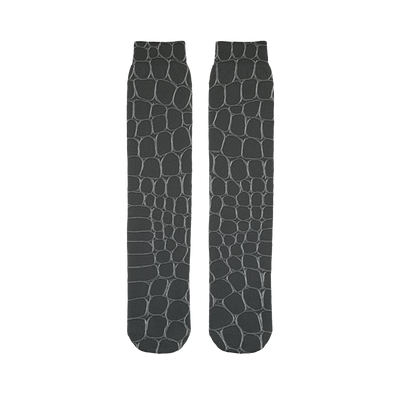 Black Snake Skin Tube Socks - Mr.SWAGBEAST