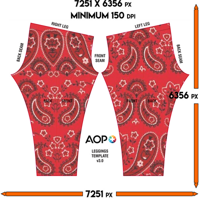 Red Bloods Bandana Leggings - Mr.SWAGBEAST