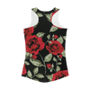 Red Roses on Black Women Performance Tank Top - Mr.SWAGBEAST