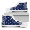 Crip Blue Bandana High Top White Sole Chuck Sneakers - Mr.SWAGBEAST