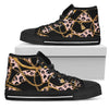 Pink Designer Cheetah High Top Sneaker Custom Shoes with Black Sole - Mr.SWAGBEAST