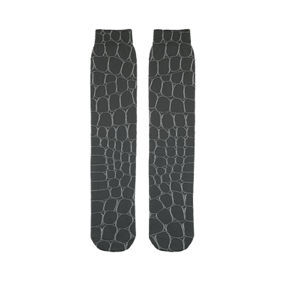 Black Snake Skin Tube Socks - Mr.SWAGBEAST