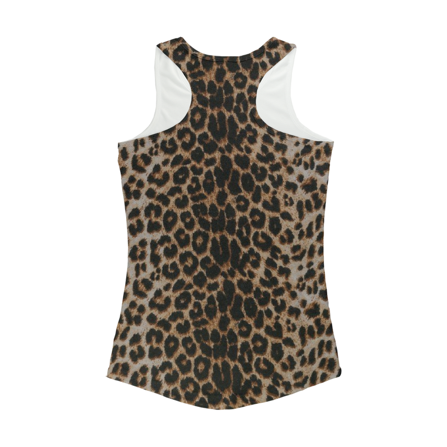 Leopard Fur Print Women Performance Tank Top - Mr.SWAGBEAST