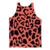 Neon Peach Leopard Spot Adult Tank Top - Mr.SWAGBEAST