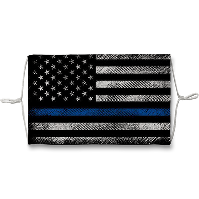 Blue Lives Matter Blue Lives Matter Flag Face Mask - Mr.SWAGBEAST