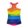 LGBT Pride Rainbow Canvas Paint Premium Women's Tank Top - Mr.SWAGBEAST