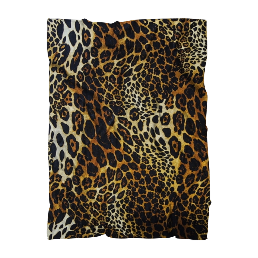 Leppard Skin Print Premium Adult Blanket - Mr.SWAGBEAST