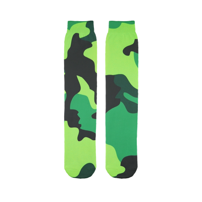 Neon Green Camo Tube Socks - Mr.SWAGBEAST