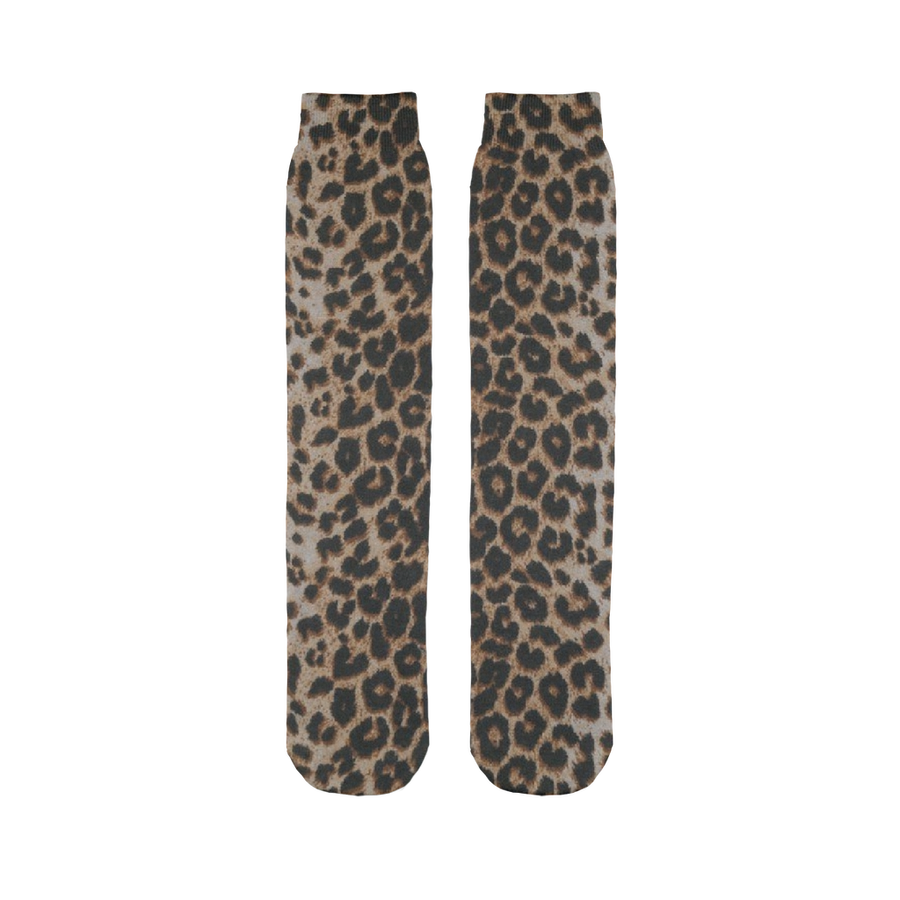 Leopard Fur Print Tube Socks - Mr.SWAGBEAST