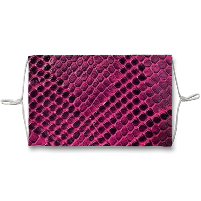 Pink Viper Snake Skin Print Face Mask - Mr.SWAGBEAST