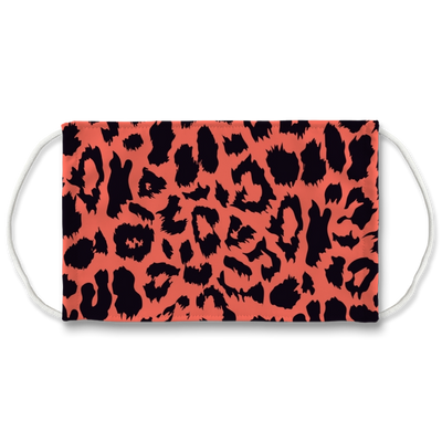 Neon Peach Leopard Spot Face Mask - Mr.SWAGBEAST