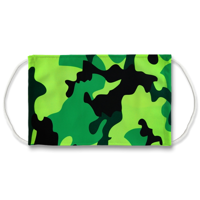 Neon Green Camo Face Mask - Mr.SWAGBEAST