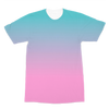 Pink Teal Gradient Premium Adult T-Shirt - Mr.SWAGBEAST