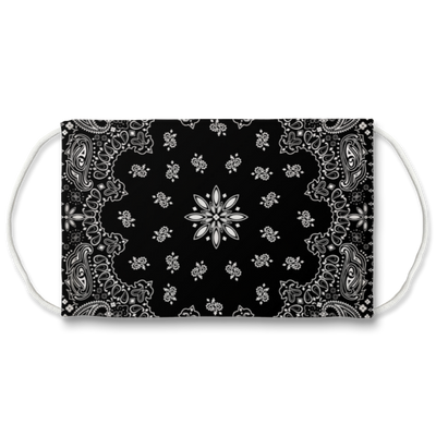 Black Classic Bandana Face Mask - Mr.SWAGBEAST