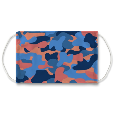 Blue Orange Camo Face Mask - Mr.SWAGBEAST