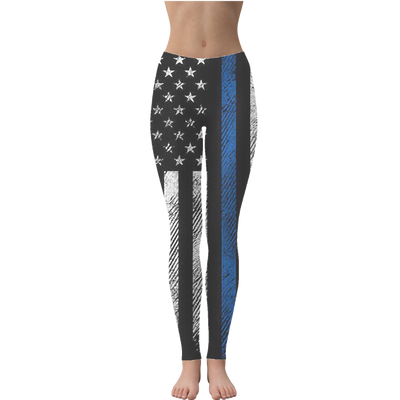 Blue Lives Matter Leggings - Mr.SWAGBEAST