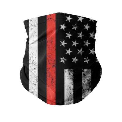 Firefighters Red Lives Firefighter Flag Neck Gaiter/Face Mask - Mr.SWAGBEAST