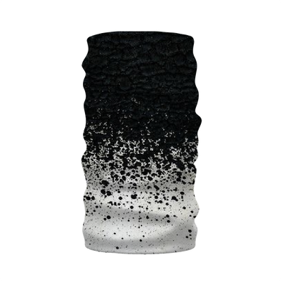 Black Paint Spots White Neck Warmer Morf Scarf - Mr.SWAGBEAST