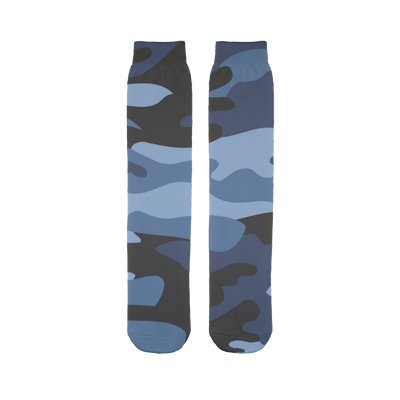 Dark Blues Camo Tube Socks - Mr.SWAGBEAST