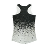 Black Paint Spots White Women Performance Tank Top - Mr.SWAGBEAST