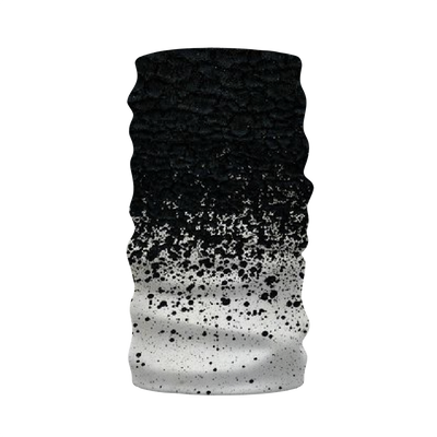 Black Paint Spots White Neck Warmer Morf Scarf - Mr.SWAGBEAST