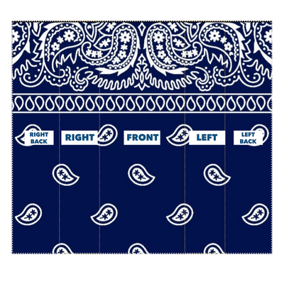 Crip Cuz Blue Bandana Neck Gaiter/Face Mask - Mr.SWAGBEAST