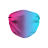 Teal Blue Faded to Hot Pink Face Mask - Mr.SWAGBEAST