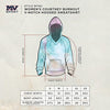 Women's Rainbow Tie Dye Burnout Pullover Hoodie Blend Fleece
