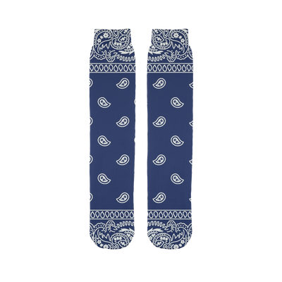Crip Cuz Blue Bandana Crip Cuz Blue Bandana Tube Socks - Mr.SWAGBEAST