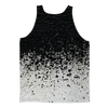 Black Paint Spots White Adult Tank Top - Mr.SWAGBEAST