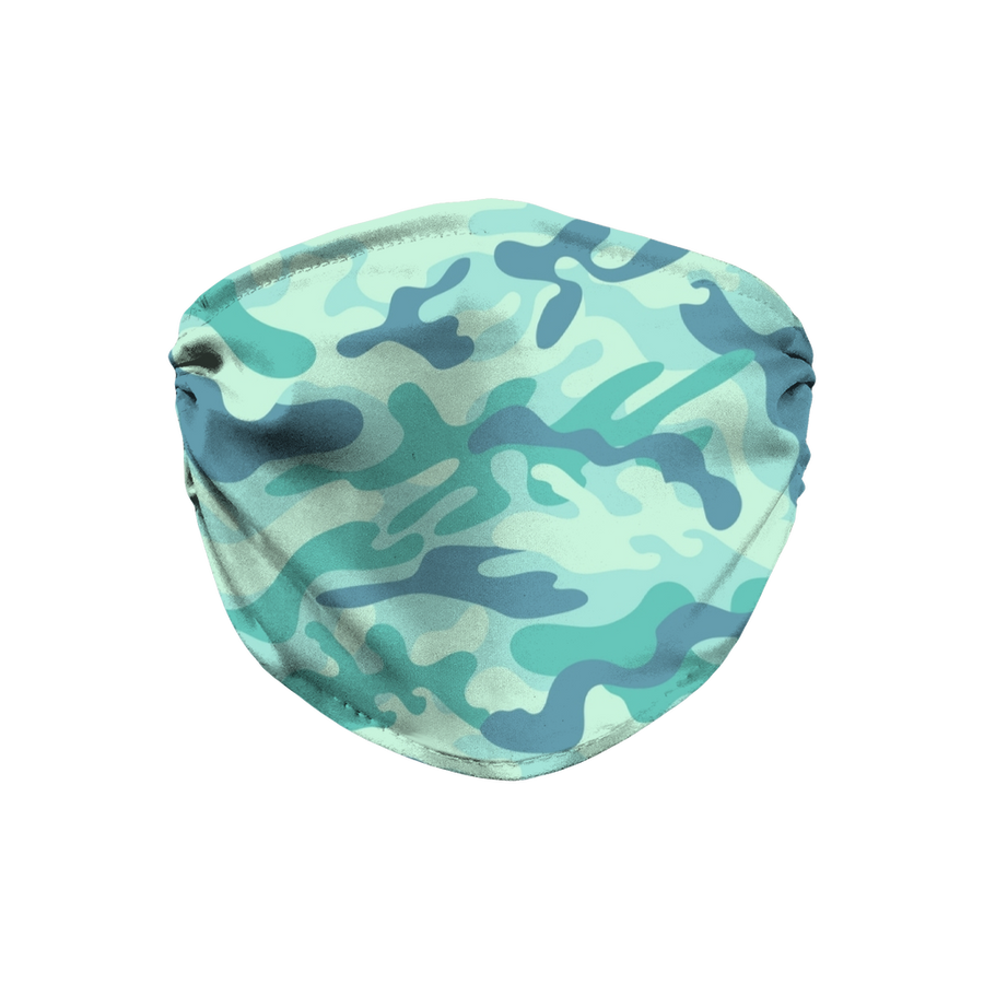 Teal Green Baja Camo Face Mask - Mr.SWAGBEAST