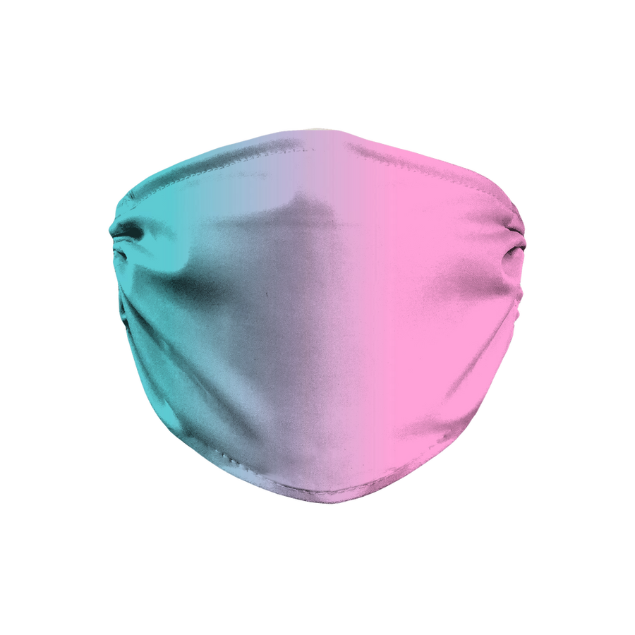 Pink Teal Gradient Face Mask - Mr.SWAGBEAST