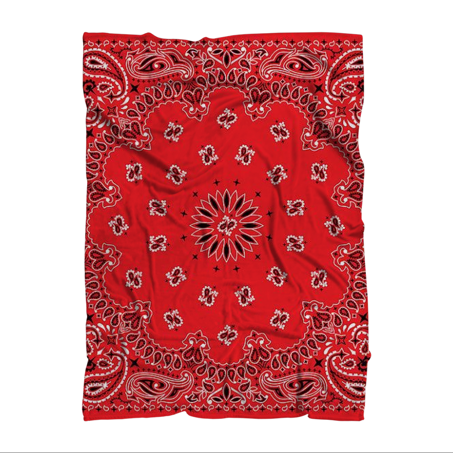 Red Bloods Bandana Premium Adult Blanket - Mr.SWAGBEAST