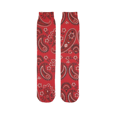 Red Bloods Bandana Tube Socks - Mr.SWAGBEAST