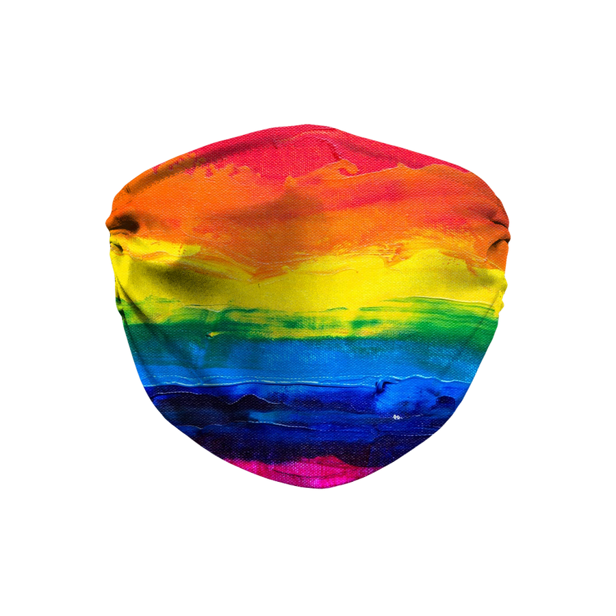 LGBT Pride Rainbow Canvas Paint Face Mask - Mr.SWAGBEAST