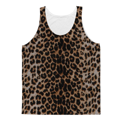 Leopard Fur Print Adult Tank Top - Mr.SWAGBEAST