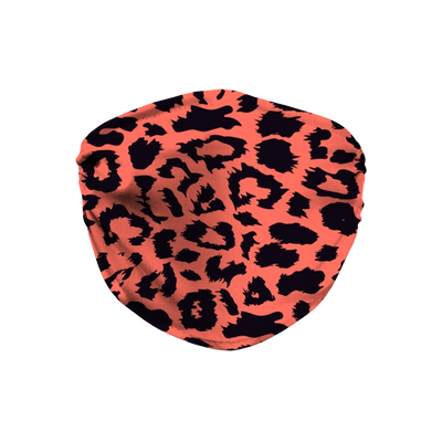 Neon Peach Leopard Spot Face Mask - Mr.SWAGBEAST