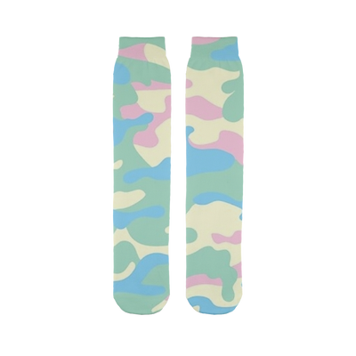 Creme Pastel Camo Tube Socks - Mr.SWAGBEAST