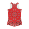 Red Bloods Bandana Women Performance Tank Top - Mr.SWAGBEAST