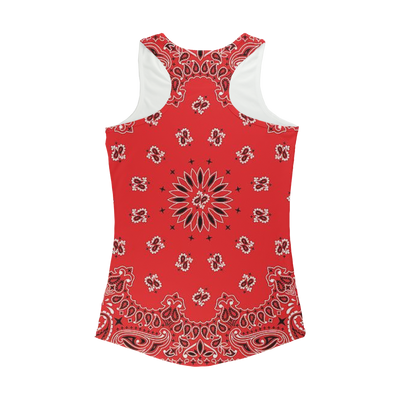 Red Bloods Bandana Women Performance Tank Top - Mr.SWAGBEAST