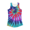 Tie Dye Pattern Women Performance Tank Top - Mr.SWAGBEAST