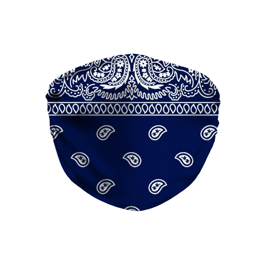 Blue Crip Bandana Custom Face Mask - Mr.SWAGBEAST