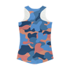 Blue Orange Camo Women Performance Tank Top - Mr.SWAGBEAST